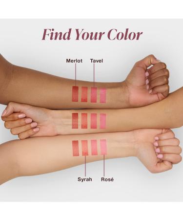 Mineral Fusion 2-in-1 Lip & Cheek Stain Merlot 0.10 fl oz - Deep Cherry Red Matte Color - Buy Online on GoSupps.com