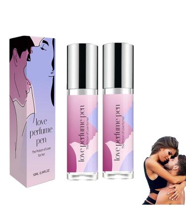 Women Pheromone Perfume Oil Long-lasting and Addictive Personal Roll-on Pheromone Perfume Oil Fragrance - Cologne for Women to Attract Men (2 Pack)
