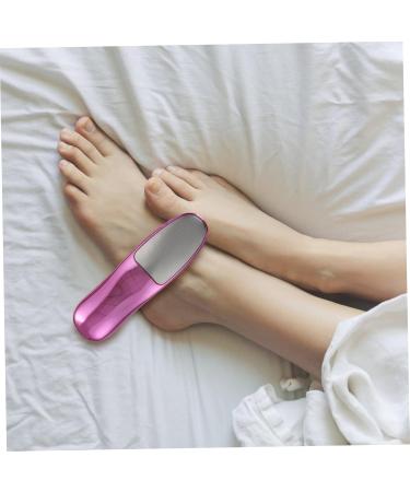 Housoutil Double-Sided Rubbing Board Foot File Stainless Spatula Foot Pedicure Kit Fingernail Clipper Foot Scrub Care Tool Sander Tool Hard Skin Remover Stainless Steel Blush Crusty - Buy Online on GoSupps.com