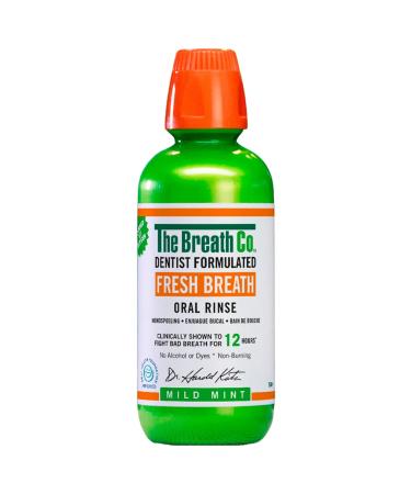 The Breath Co Alcohol Free Mouthwash - Dentist Formulated Oral Rinse for 12 Hours of Fresh Breath - Mild Mint Flavour 500ml 500 ml (Pack of 1) Oral Rinse - Mild Mint