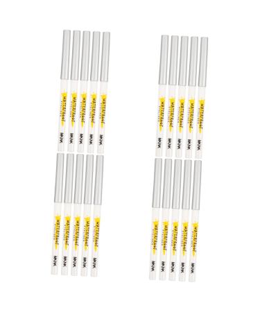 FRCOLOR 20 Pcs White Lying Silkworm Pen Heightening Hair Pad Matte Eyeshadow Matte Eye Shadow White Eye Liner Pencils Eye Makeup Tools Makeup Pen Crayons Liquid Eyeliner Abs Brighten Girl