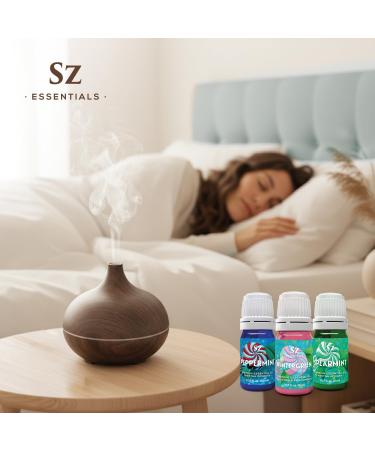 Sz Essentials Mint Trio Collection Peppermint Wintergreen & Spearmint Essential Oils 100% Pure Undiluted Aromatherapy Set for Diffusers Massage & DIY Vegan Therapeutic Grade 16.5mL - Buy Online on GoSupps.com