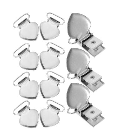 PopetPop 120 StK Peach Heart Snable Clip - Metal Clips for Sofa Cushions & Mattress Covers - Heart-Shaped Stainless Steel Laundry Clips (1 Pack) - Buy Online on GoSupps.com