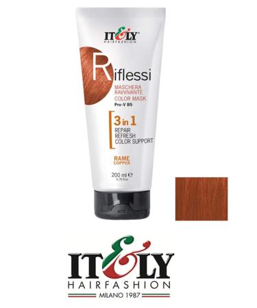 Riflessi 3-in-1 Pro-V B5 Color Mask 200ml - Copper | Buy Internationally for Vibrant Hair Color - Buy Online on GoSupps.com