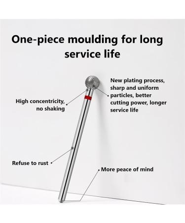 Nail Polish Head Pre-treatment/Exfoliation/Deburring Tool Diamond Round Polish Bit(Blue(m) 4mm) - Buy Online on GoSupps.com