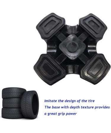 BRMDT Quad Walking Cane Rubber Tips Replacement Fit on 3/4" Sticks Non-Slip Self-Standing Cane tip Quadruple Stable Feet Pad for Walking Sticks - Buy Online on GoSupps.com