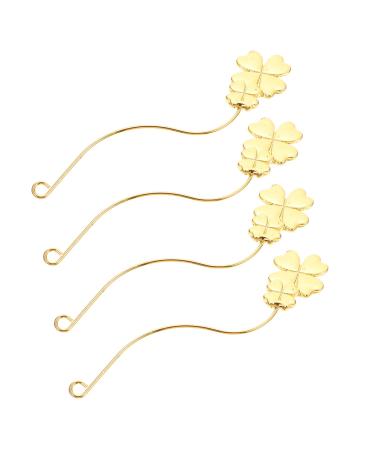 Amosfun 4pcs Eyelash Try-on Strip Gold Mascara False Eyelashes Applicator Tool Eyelash Holder Photo Frame 3d