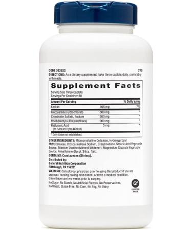 GNC TriFlex Joint Health Supplement | Glucosamine Chondroitin & MSM | Support Mobility & Flexibility | 240 Caplets - Buy Online on GoSupps.com