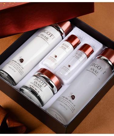 Snail Essence Moisture Skin Care Set - K Beauty Snail Cream Toner & Hydrating Moisturizer - Anti-Aging Formula for Radiant Skin - Buy Online on GoSupps.com
