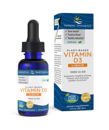 Nordic Naturals Vitamin D3 Vegan 1000 IU 1 fl oz (30 ml)