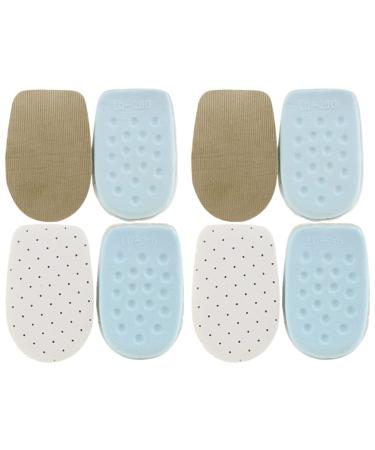 NOLITOY 4 Pairs Inner Height Increasing Insole Latex Increase Insole Shoe Pads Height Increase Insole Inner Heightening Shoe Pad
