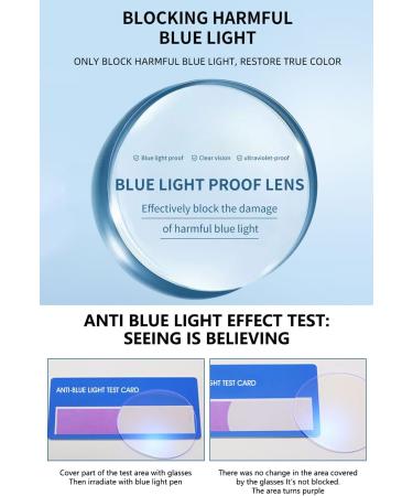 Buy Vevesmundo Blue Light Filter Reading Glasses - Metal Large Round Nerd Glasses for Men | Anti-Blue Light | +0.5 to +4.0 | 1 Piece Transparent Blue - Buy Online on GoSupps.com