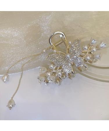 Korean Women Hair Claw Hair Clips Flower Butterfly Tassel Hairpin Grab Shark Clip Headdress Hair Accessories 1 108 - Buy Online on GoSupps.com