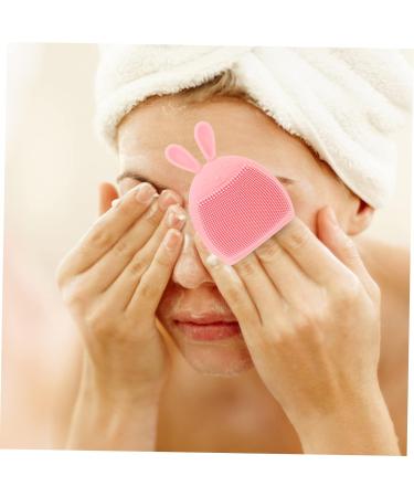 FOMIYES 8 Pcs Rabbit Ears Facial Brush Face Cleaner Face Massager Hand Held Massager Handheld Massagers Facial Cleansing Brush Facial Cleaning Brush Pore Brush Household Miss Silica Gel Light Pinkx2pcs 7.5x7.5cmx2pcs - Buy Online on GoSupps.com