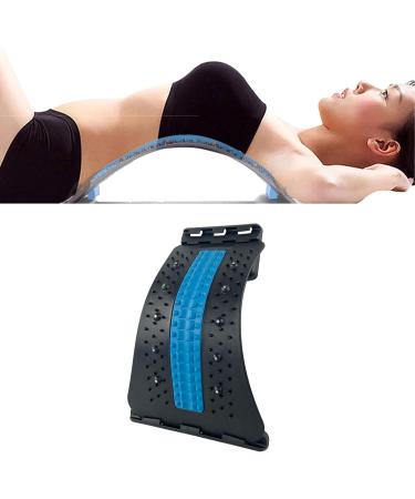 Verdant Touch Back Cracking Device - Adjustable Lumbar Back Massager Board & Spine Deck - 4 Level Blue & Black for Ultimate Back Relief - Buy Online on GoSupps.com