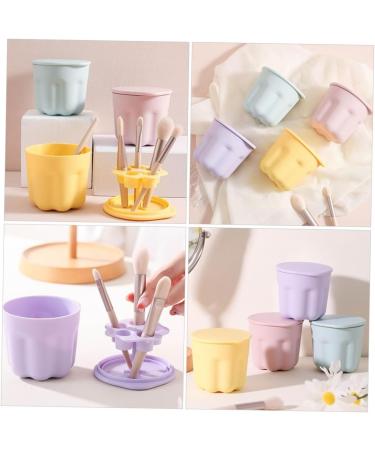 Housoutil 2 Sets Pp Washing Bowl Silicone Makeup Mat Silicone Brush Cleaning Pad Brush Cleaner Kit Makeup Tool Cleaner Beauty Brush Scrubber Bowl Beauty Tools Silica Gel Portable Washer 8.5x8CM As Shown - Buy Online on GoSupps.com