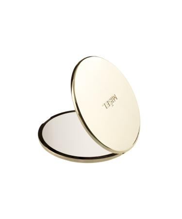 MI EL Gold Metal Magnifying Compact Mirror - Double Sided Handheld for Crisp Magnification. Ideal for Purses & Travel - Buy Online on GoSupps.com