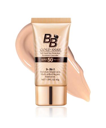 BB Cream BB Cream Tinted Moisturizer With SPF BB Cream With SPF 50 SPF Tinted Moisturizer Face Hydrating Formula BB Cream Tinted Sunscreen For All Skin Types Oil-Free Light (01)