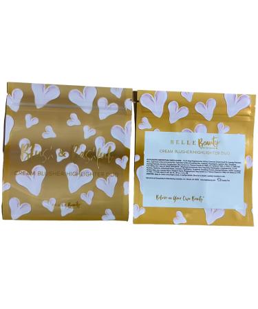 Belle Beauty Blush & Bashful Cream Blush and Highlighter Duo - Blossom 0.19 oz - Natural & Paraben Free - Buy Online on GoSupps.com