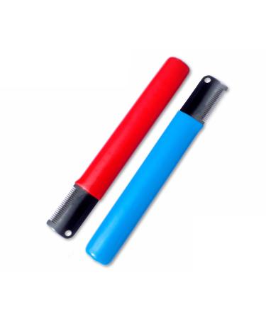 Masterclip ( 2 Pack ) Stripping Knife for Dogs & Pets Professional Hand Stripping Combs for Dog Grooming & De Shedding - Coarse & Fine Hair Coats