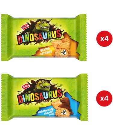  Vandeca Lotus Dinosaurus Collection Box - Snackosaurus Rex - Lotus Dinosaur Biscuit Tin - Cereal Biscuit & Chocolate Biscuit - Children's Biscuit - Biscuit Tin - 400 ml 1 g - Buy Online on GoSupps.com