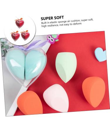 Housoutil 3 Boxes Heart-shaped Makeup Sponge Exfoliating Sponge Face Cosmetic Tool Cosmetic Puff Brush Make up Sponges for Face Powder Hydrophilic Polyurethane Travel Girl Eyeliner - Buy Online on GoSupps.com