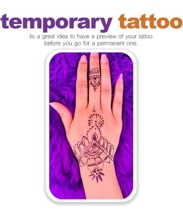Indian Body Art Painting Drawing Temporary Tattoo Paste Cone - Brown (3 Cones) - Buy Online on GoSupps.com