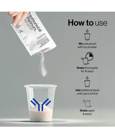 Immunocal Supplement Pack of 2 1 Platinum and 1 Booster Whey Protein Isolate and Glutathione Precursor Includes 50+ Fruits and Vegetables 30 Servings Each - Buy Online on GoSupps.com