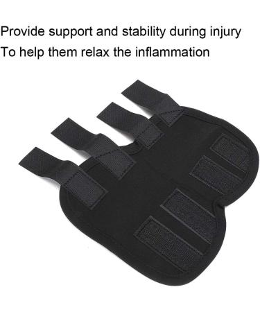 Dog Leg Cover Anti Lick Pet Knee Protective Case Dog Leg Assist Support Pad Wound Recovery Cover(S Black) - Buy Online on GoSupps.com