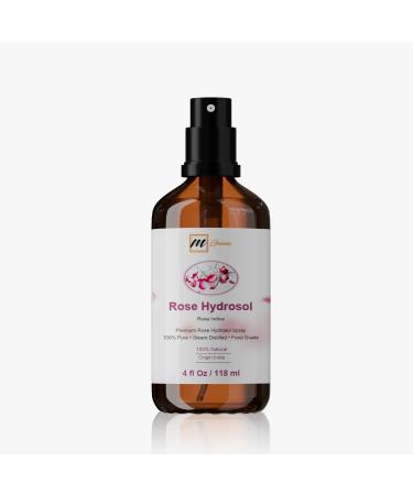 mGanna Pure Rose Hydrosol 4 Fl Oz / 118 ml Natural Floral Essence for Beauty