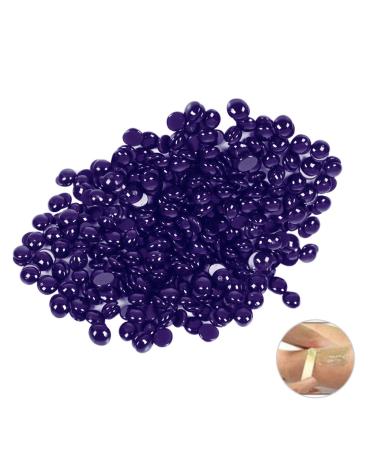 Ultnice Hard Wax Beads for Hair Removal Wax Beans Painless Hot Film Hard Wax for Women Men 50g (Purple)