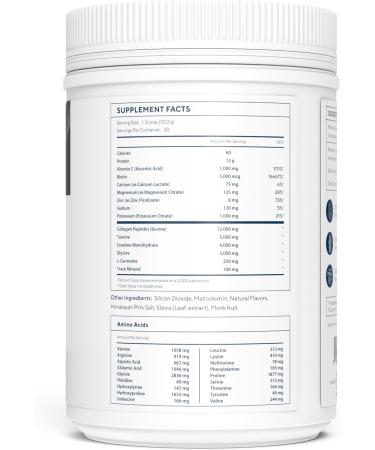 Renue By Science Skin & Body Essentials | Collagen Peptides Electrolytes Creatine & BCAA Powder | Collagen (12g) Creatine Monohydrate (4g) per Serving with Taurine & Glycine | Made in USA - Chocolate - Buy Online on GoSupps.com