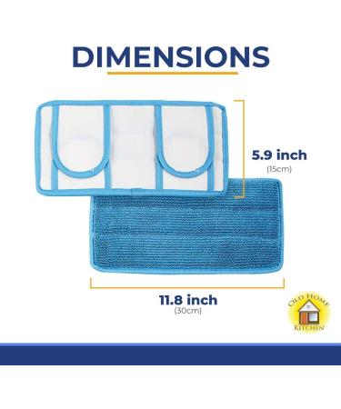 Old Home Kitchen Microfiber Reusable Mop Pad - Durable & Machine Washable - Swiffer Compatible Dry Mop Pads (2 Pack) - Buy Online on GoSupps.com