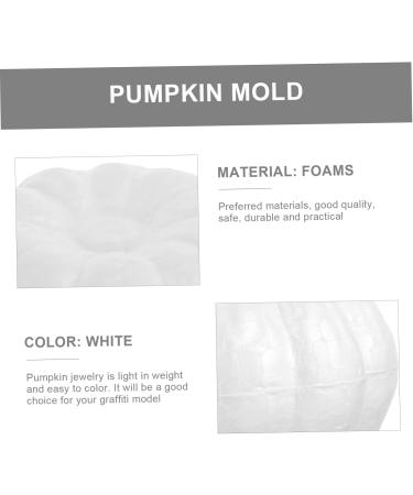 NUOBESTY 10pcs Foam Simulation Pumpkin Ornament Artificial Foam Pumpkins Durafoam Pumpkin Set Child Mini White 10X10CM - Buy Online on GoSupps.com