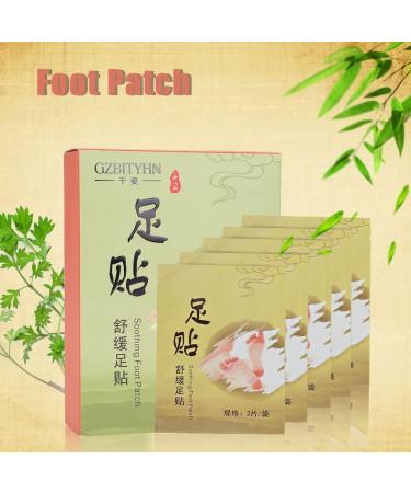 10pcs Detox Foot Pads - Bamboo Vinegar & Ginger Foot Patches for Detoxification Improved Sleep & Toxin Removal | Foot Care Pads - Buy Online on GoSupps.com