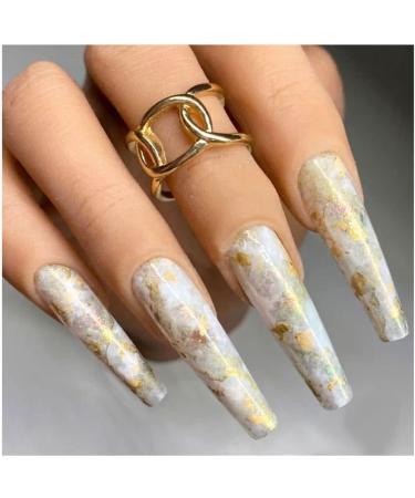12Grid Gold Glitter Flakes DIY Nail Art Decorations Nail Gold Foil Irregular Aluminum Sequins Ultra-thin(CB03) - Buy Online on GoSupps.com