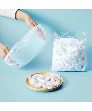 100 Pack Disposable Shower Caps - Waterproof Plastic Hair Cap for Women Kids Girls - Perfect for Travel, Spa, Hotel, Hair Salon - Essential Bath Accessories - Buy Online on GoSupps.com