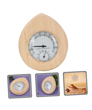 Yardwe Outdoor Thermometer - Hygrothermographer for Sauna & Kitchen | White Pine & Copper Indoor/Outdoor Measuring Device - Buy Online on GoSupps.com