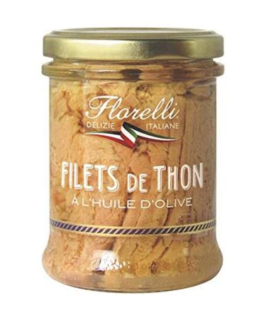Florelli Tuna fillets in olive oil. - 140g net drained jar