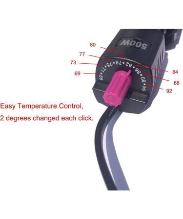 300W 500W Aquarium Heater | Auto Thermostat Submersible | Durable Quartz Glass | 500 W Fish Tank Heater | 3 Suckers | Saltwater Freshwater 50-90 Gallon - Buy Online on GoSupps.com