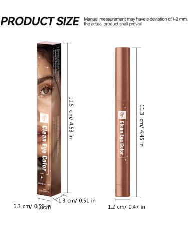 CHAKAE Waterproof Eyeshadow Stick Matte Bronze Long Lasting Highlighter Cream Eyeshadow Pencil for Makeup Eye Shadow Pen - Buy Online on GoSupps.com