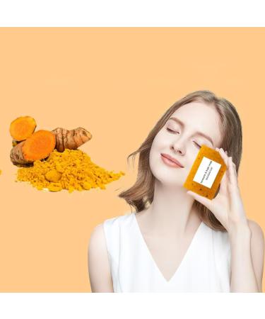  Sgjwyc Set of 3 lightening soaps with lemon turmeric and kojic acid turmeric shower gel for women for the face for all skin types - Buy Online on GoSupps.com