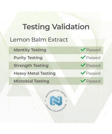 Nootropics Depot Lemon Balm Extract Tablets | 500mg | 120 Count | 10:1 Water Ethanol Extract - Buy Online on GoSupps.com