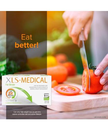 XLS-Medical Fat Binder 60 Tablets - Reduce Appetite, Calorie Intake & Weight - With Litramine - 10-Day Trial Pack (60 Count) - Buy Online on GoSupps.com
