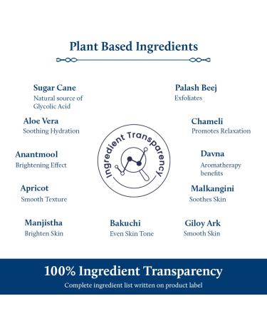 Blue Nectar AHA Exfoliating Face Serum | Plant-Based Glycolic Acid | Deep Exfoliation for Blackheads & Tan Removal | 10 Min Facial Treatment | 14 Herbs (1 Fl Oz - Buy Online on GoSupps.com