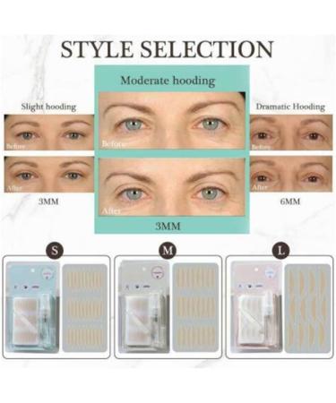 PICKX Waterproof Invisible Double Eyelid Stickers Double Eyelid Tape Invisible Self-adhesive Eye Line Strip Sticker Natural fiber waterproof eyelids contour sticker for drooping eyelids hooded eyes (3PC) - Buy Online on GoSupps.com