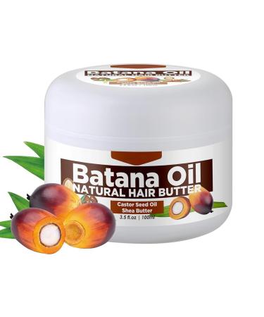 Batana Oil for Hair Growth: 100% Natural Batana Oil - Repairs Damaged Hair & Skin Reduces Hair Loss - Miracle Oil for Healthier Thicker Fuller Hair - 100ml / 3.5fl.oz