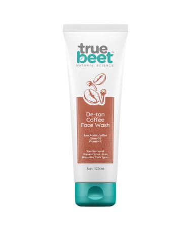De-tan Coffee Face wash For Tan Dark spots removal & Prevent fine lines Infused with Arabic Coffee Clove oil & Vitamin C for All skin Type |120ML (Men & Women)