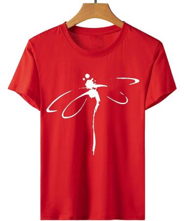 2023 Women's Summer Print T-Shirt - Elegant Trendy Tee | Red - XX-Large - Buy Online on GoSupps.com