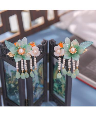 LALAFINA Flower Hair Accessories Wedding Decor 1 Pair of Chinese Style Hair Clips hair assecories for women decorative hair clips Hair Clip Women Flower Hair Accessories Wedding Decor - Buy Online on GoSupps.com